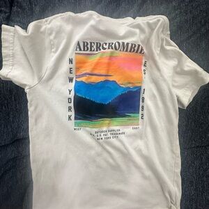 Abercrombie Kids White Graphic Tee